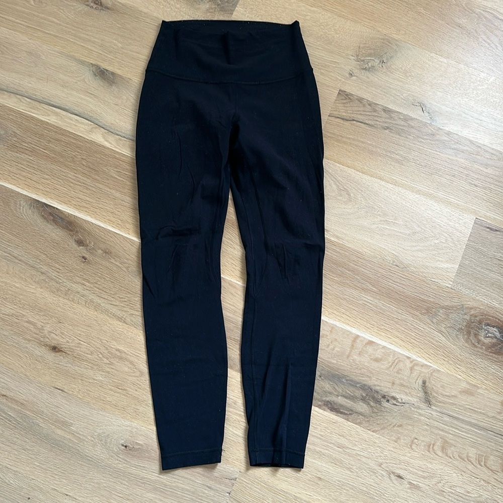 Lululemon black leggings, size 4
